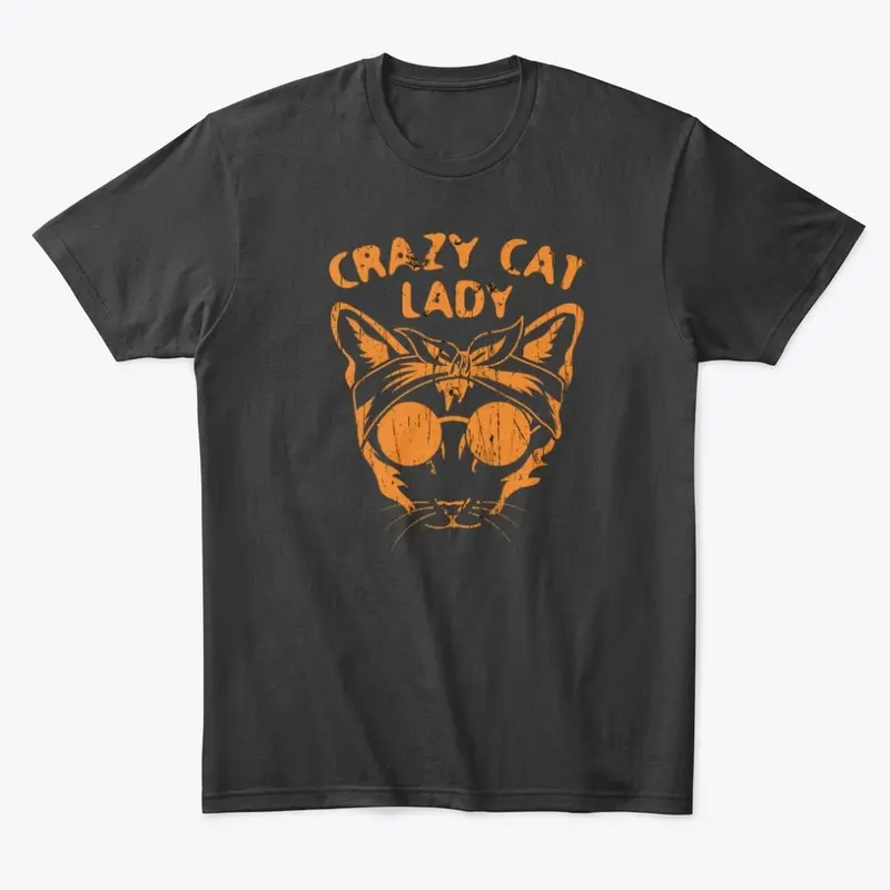 Crazy cat lady gifts for women mom shirt