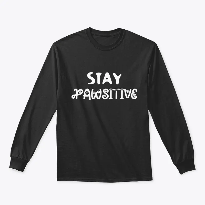 Stay pawsitive kitten tshirt gift